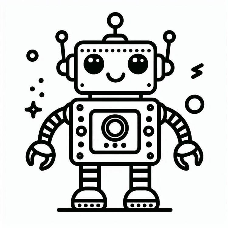 Robot (8) da colorare