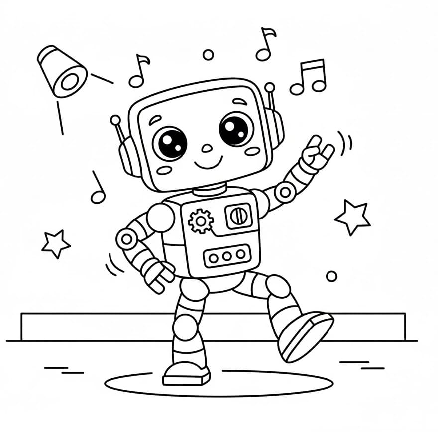 Robot Cartone da colorare