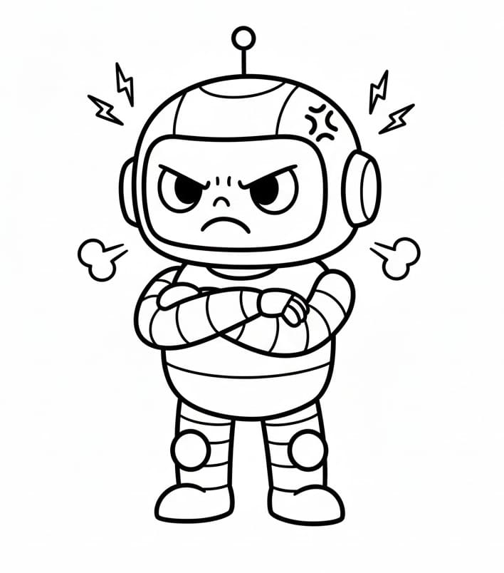 Robot Fantastico da colorare