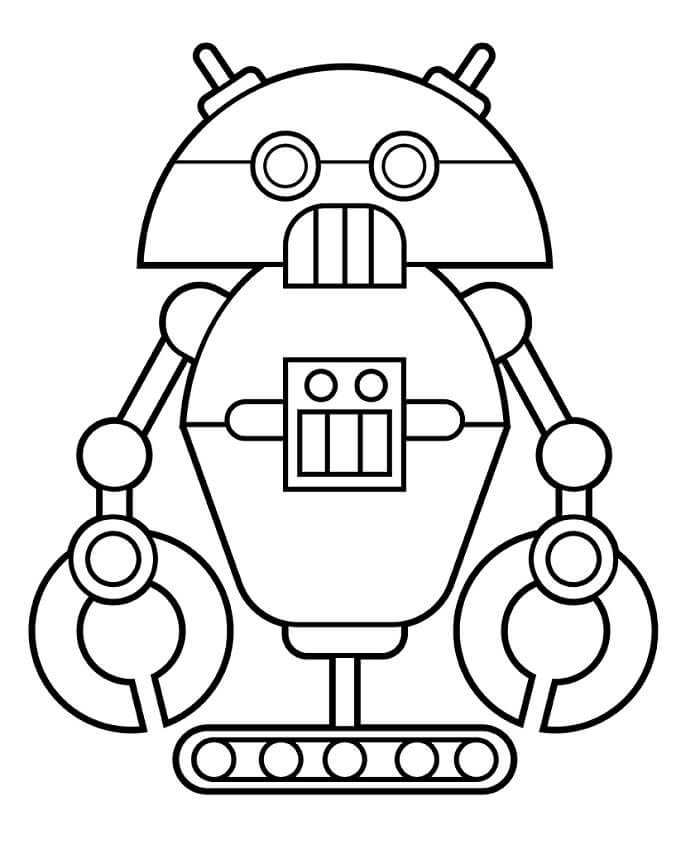 Robot Gratis Stampabile da colorare
