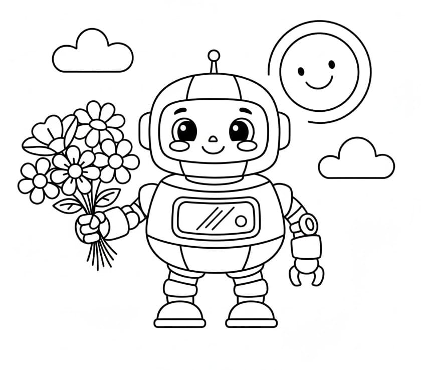 Robot Perfetto da colorare