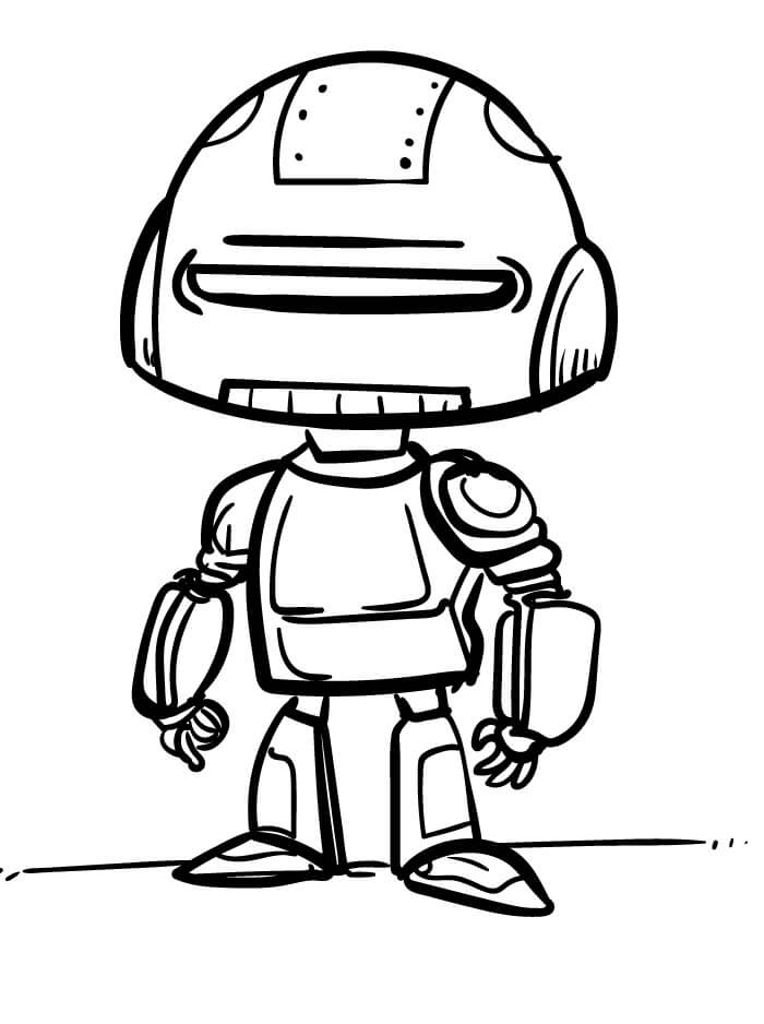 Robot Regalo da colorare