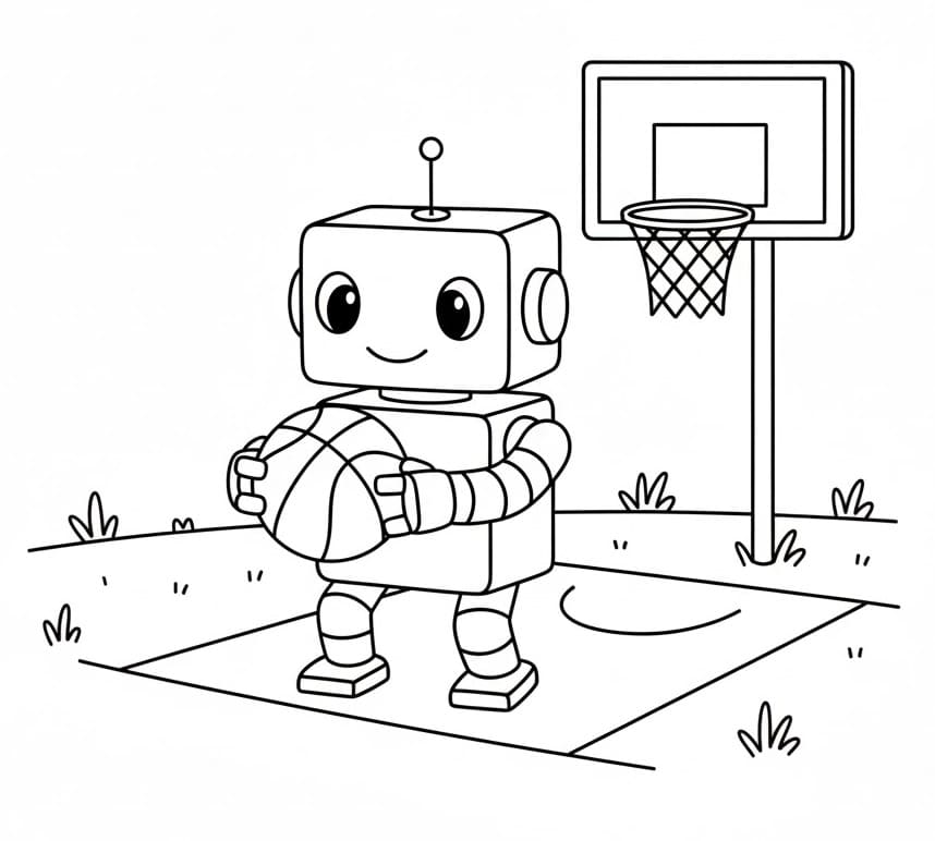 Robot Stampabile Gratis da colorare