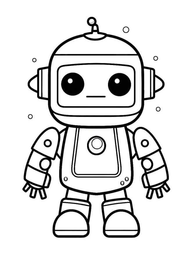 Robot per Bimbi di 2 Anni da colorare