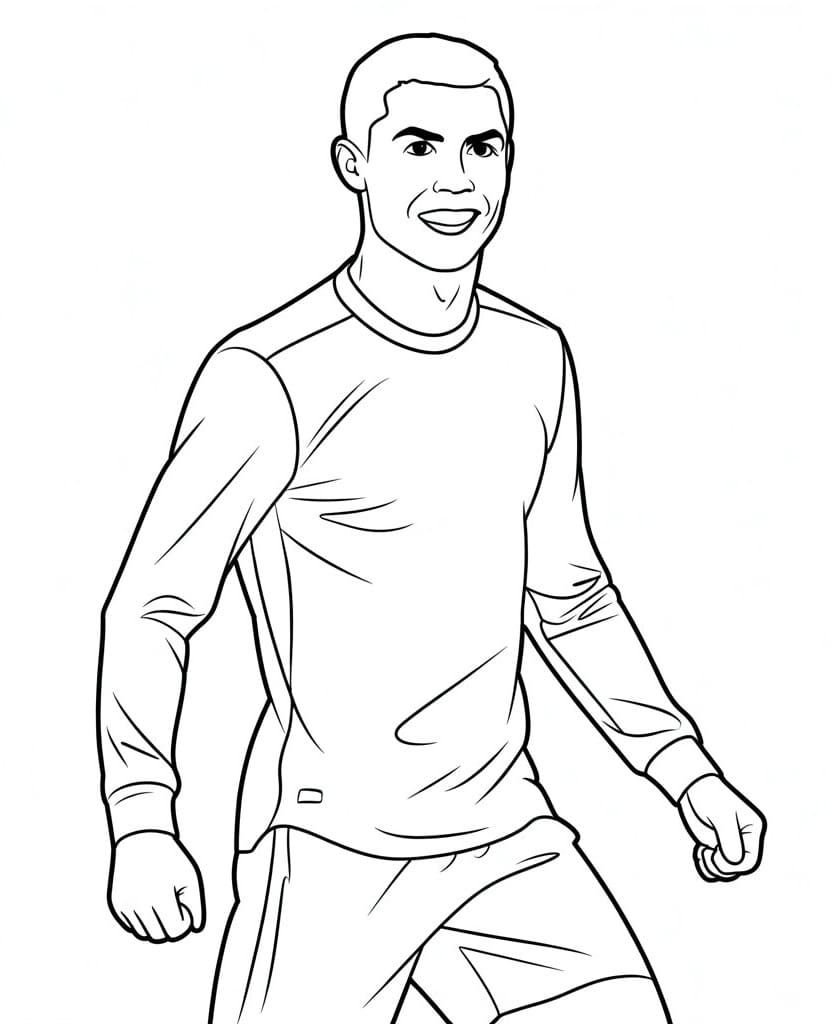 Cristiano Ronaldo da colorare
