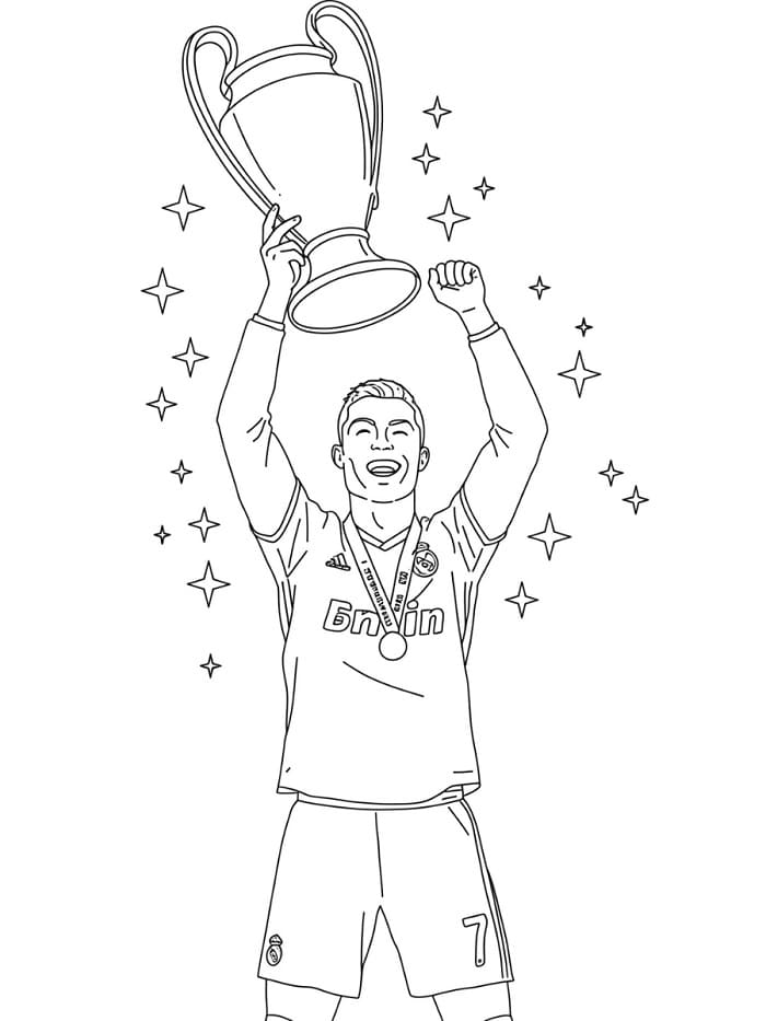 Ronaldo Immagine Stampabile da colorare
