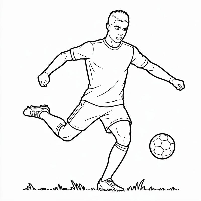 Ronaldo Omaggio da colorare