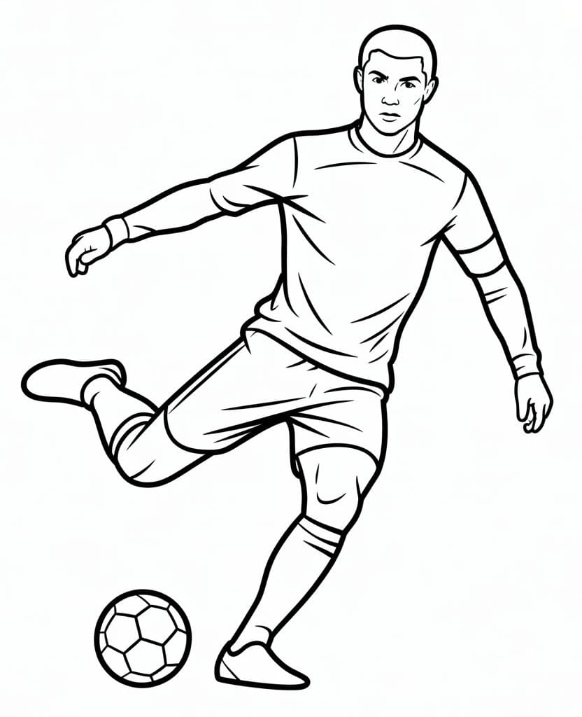 Ronaldo Regalo da colorare