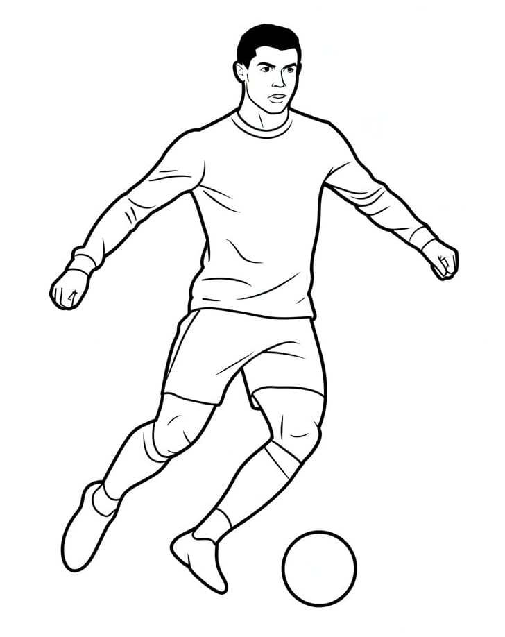 Ronaldo Stampabile per Piccoli da colorare