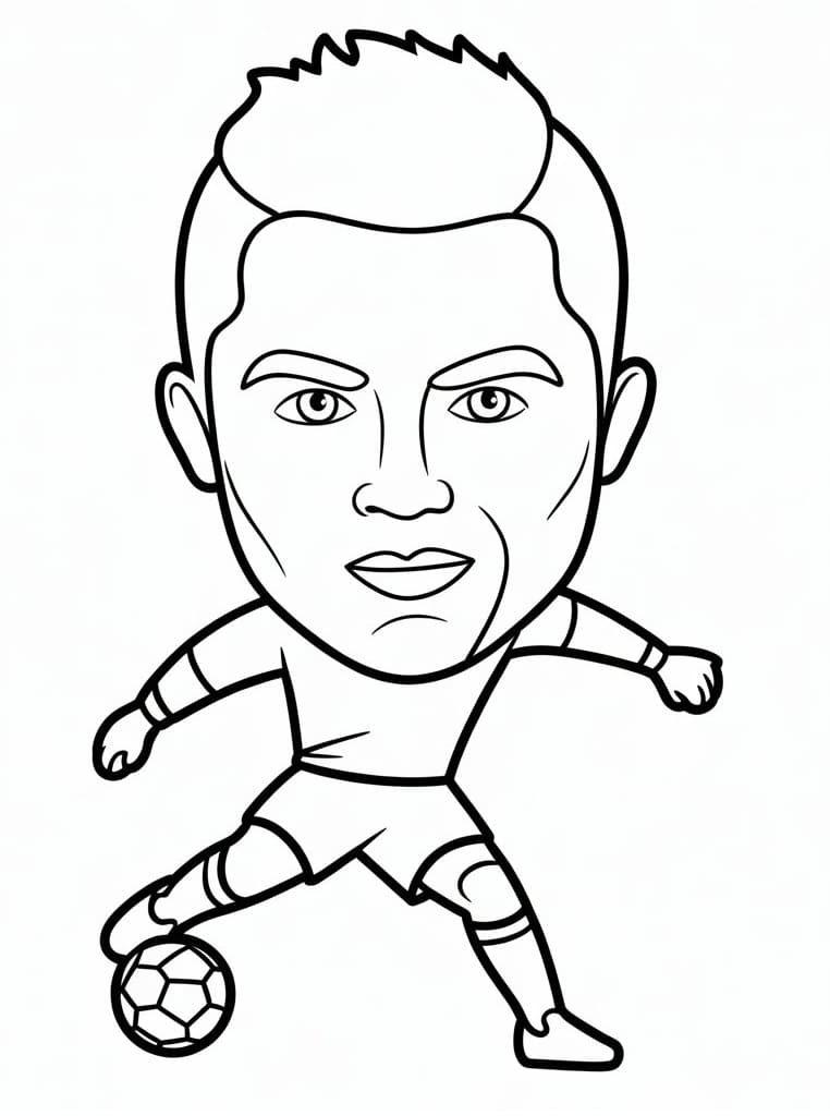 Ronaldo Stampabile da colorare
