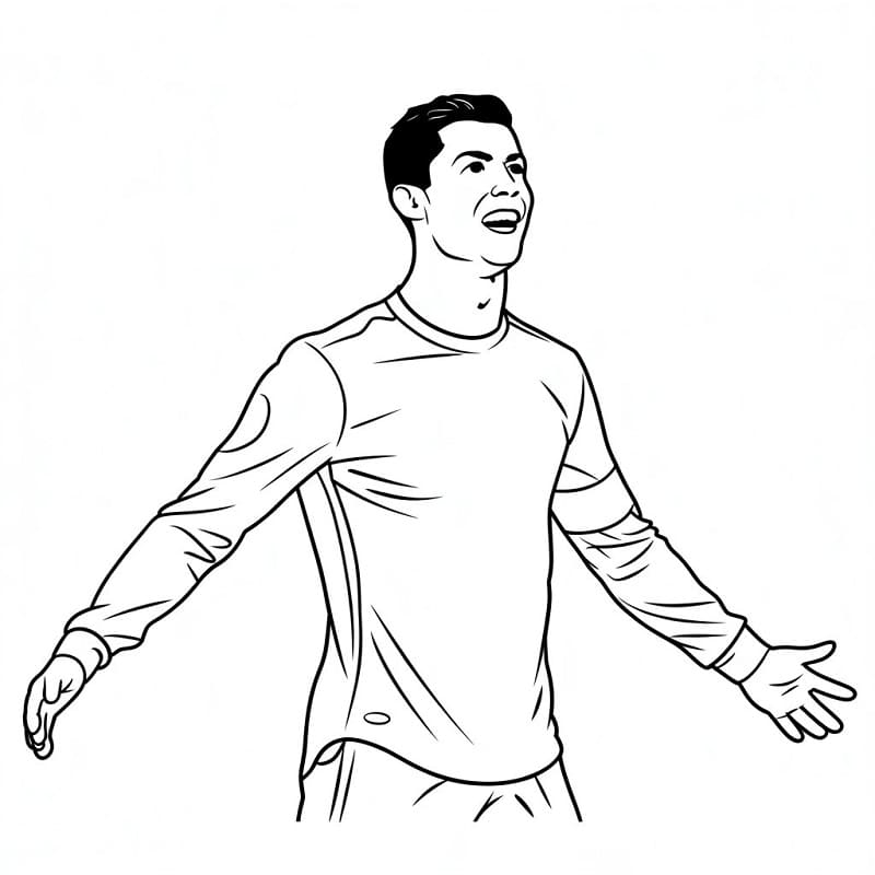 Ronaldo da Stampare da colorare