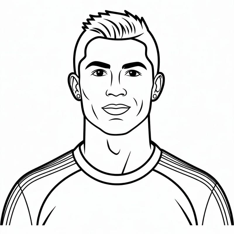 Ronaldo per Bimbi da colorare
