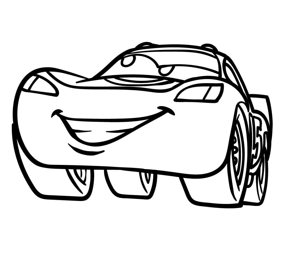 Saetta McQueen Disney da colorare
