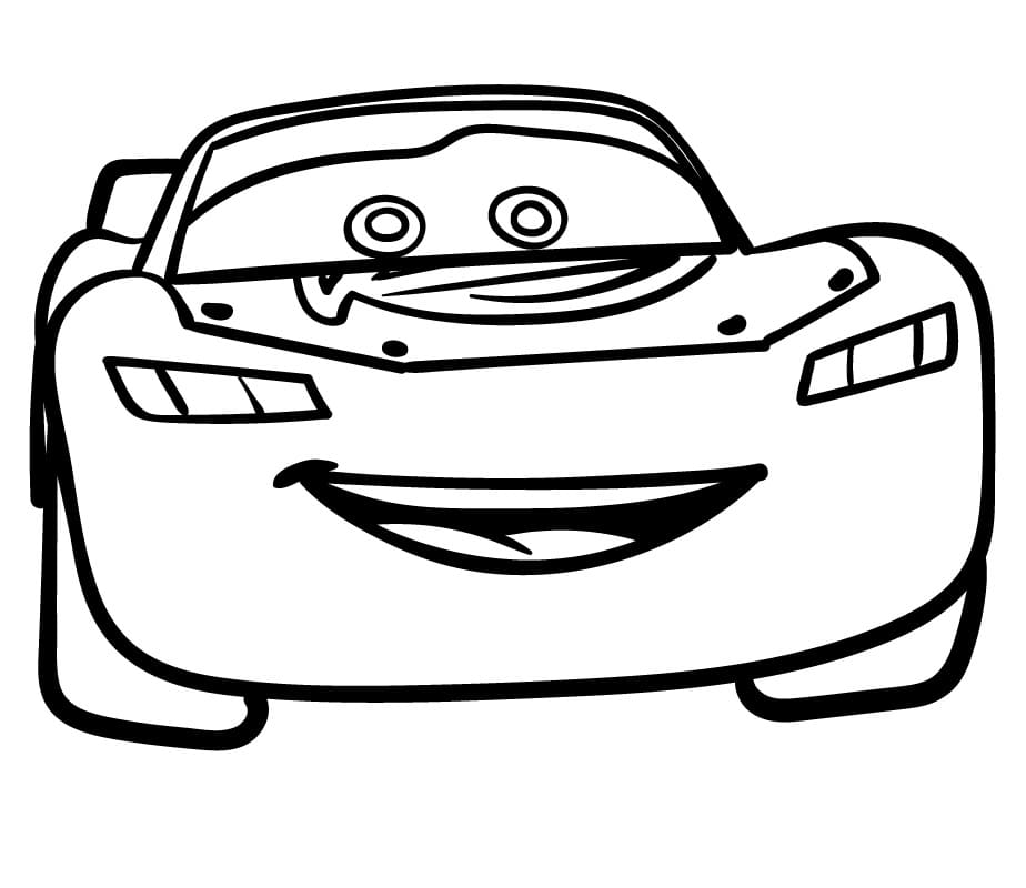Saetta McQueen Gratis Stampabile da colorare
