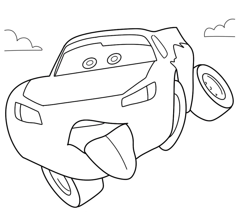 Saetta McQueen Gratuito da colorare