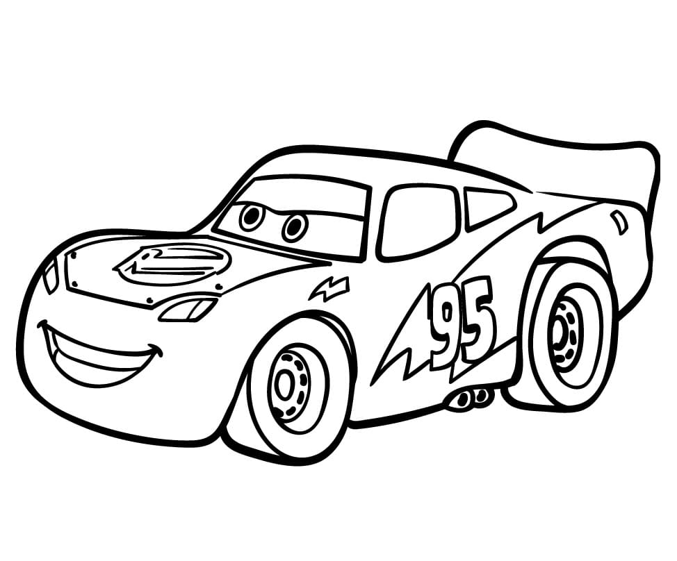 Saetta McQueen da Disney Cars da colorare