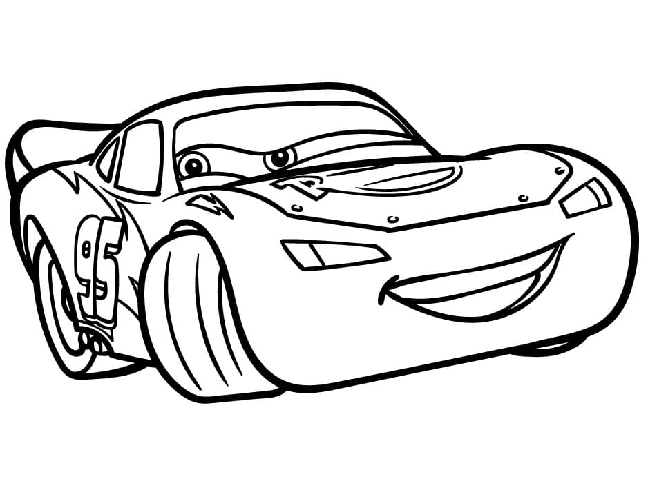 Saetta McQueen in Disney da colorare