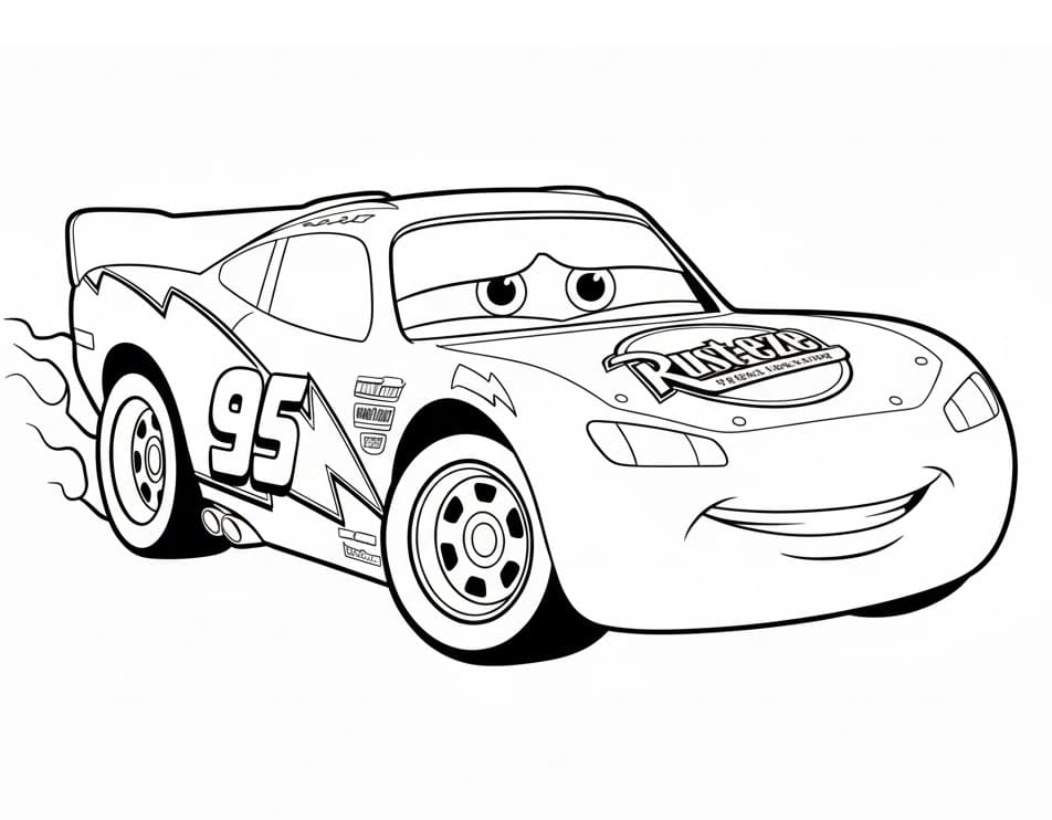 Saetta McQueen per Bimbi da colorare