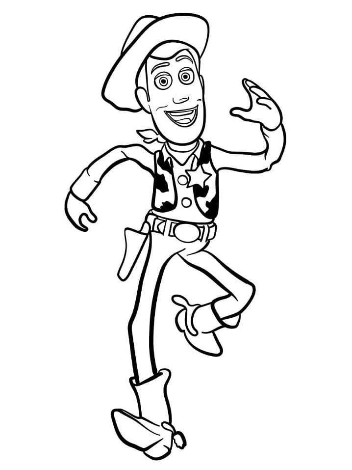 Sceriffo Woody Toy Story da colorare