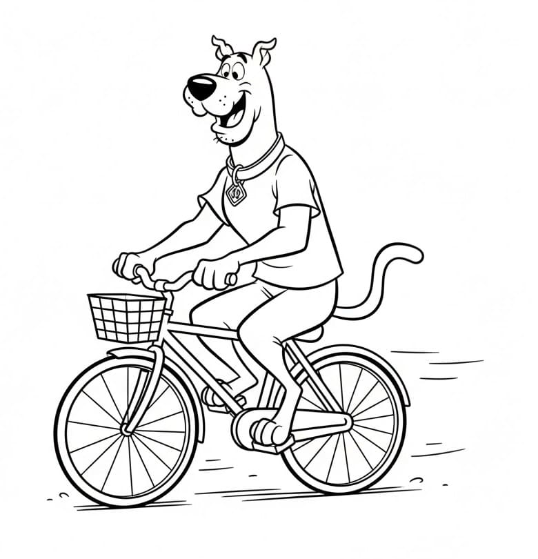 Scooby Doo Amichevole da colorare