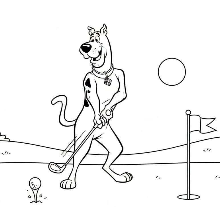 Scooby Doo Animato da colorare