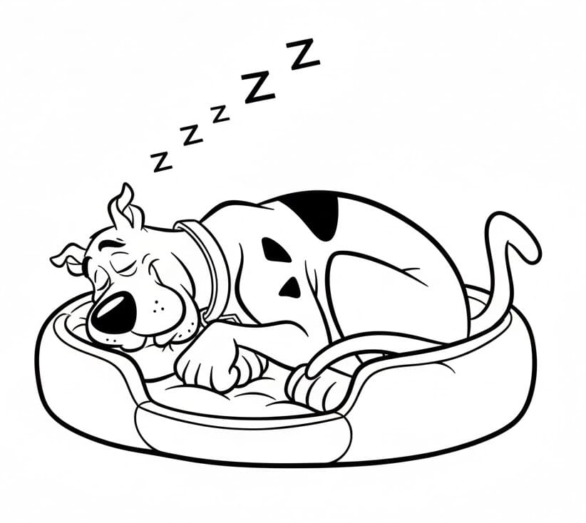 Scooby Doo Buffo da colorare