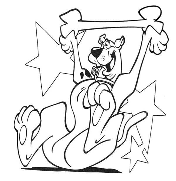 Scooby Doo Felice da colorare