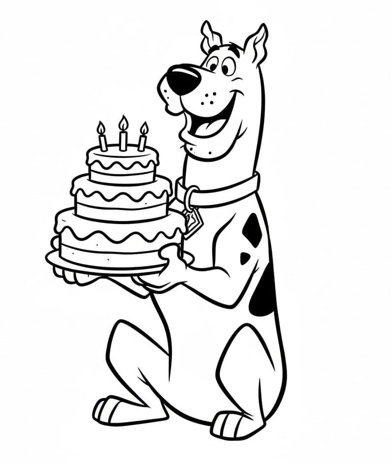 Scooby Doo Figo da colorare