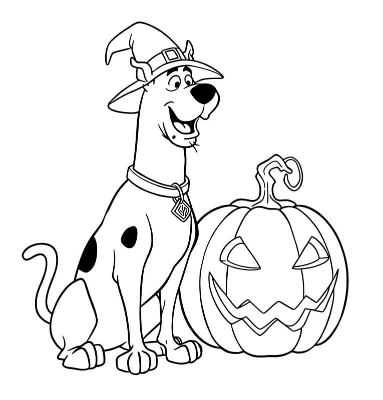 Scooby Doo Gratis per Bambini da colorare