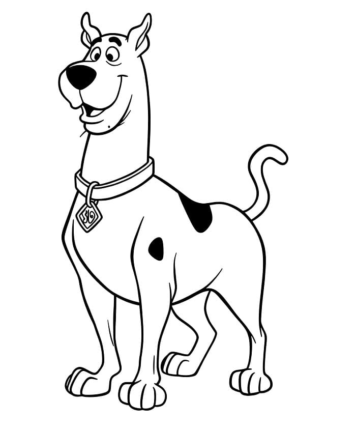 Scooby Doo Grazioso da colorare