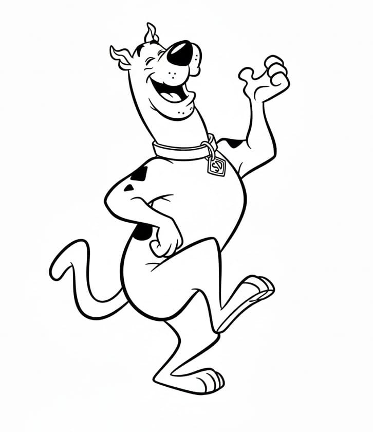 Scooby Doo Tenerissimo da colorare