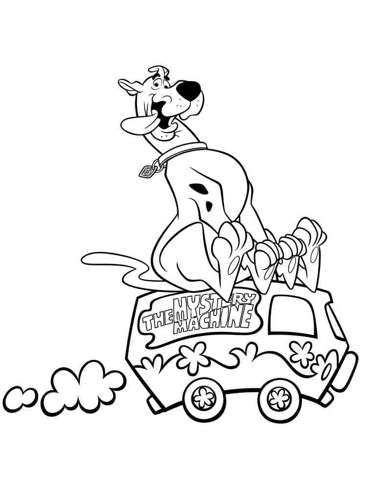 Scooby Doo per Bimbi di 1 Anno da colorare