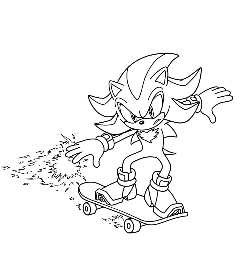 Shadow Sonic da colorare