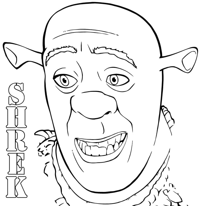 Shrek (13) da colorare