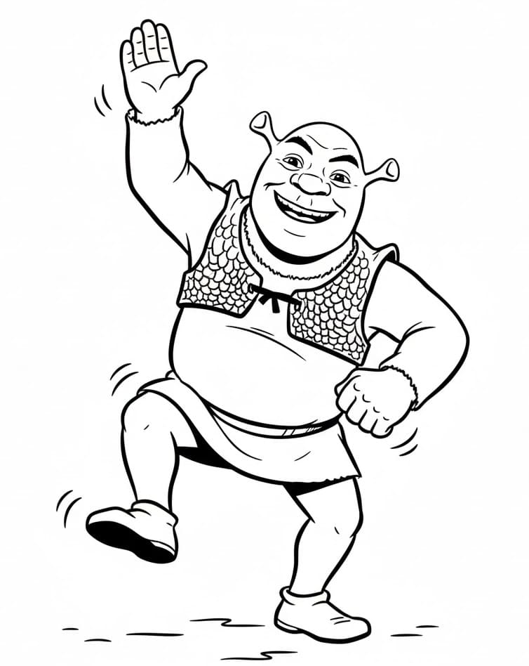 Shrek da colorare