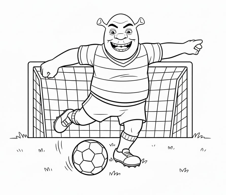 Shrek Stampabile per Bambini da colorare