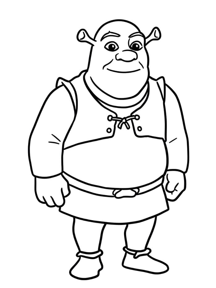 Shrek da Stampare da colorare