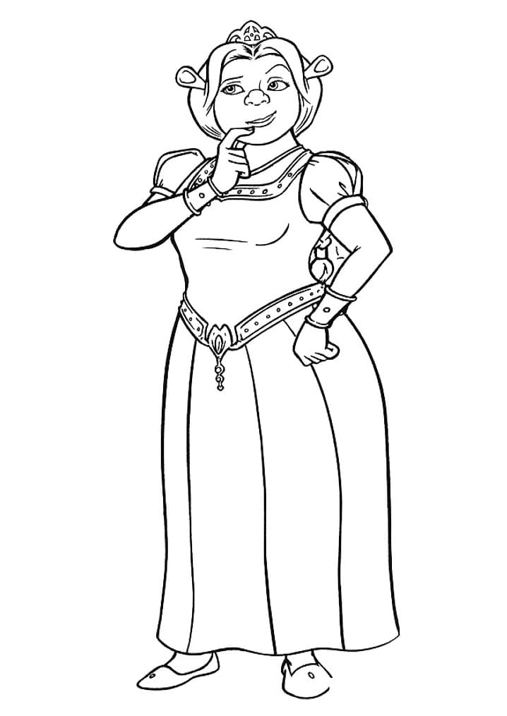 Shrek per Bimbi di 6 Anni da colorare