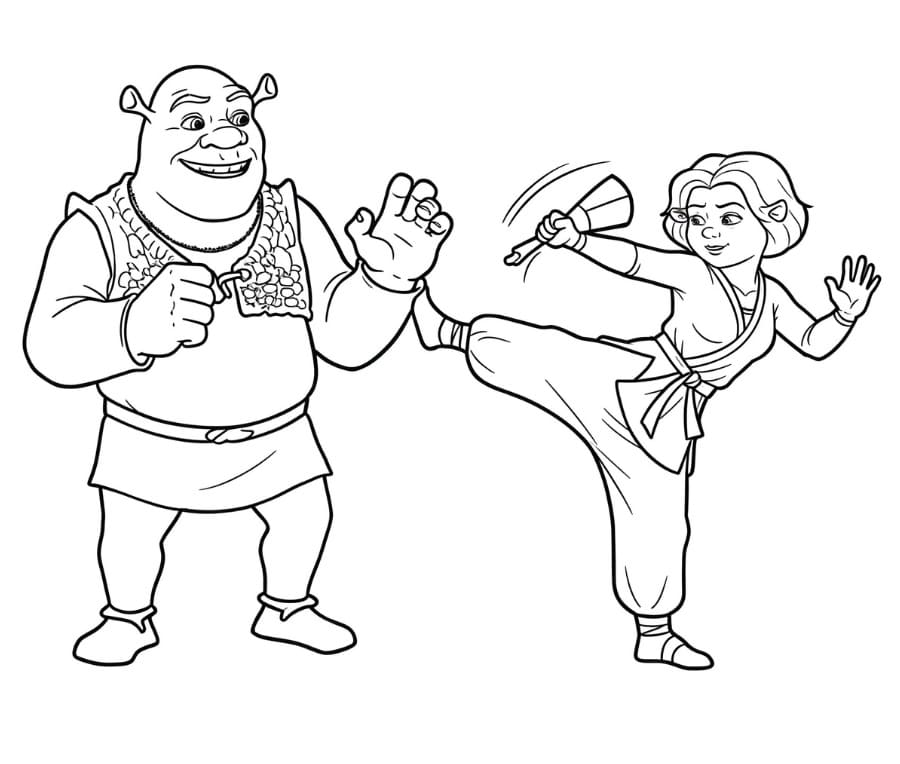Shrek per Bimbi da colorare