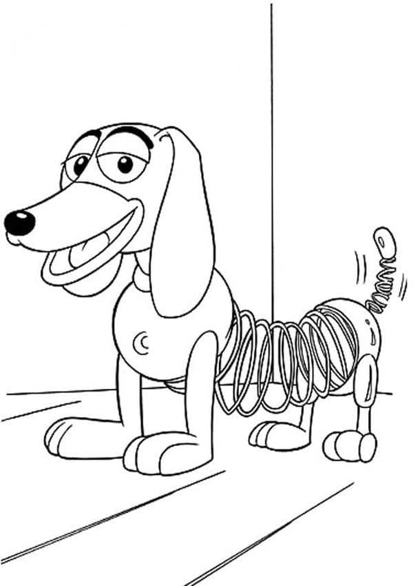 Slinky Dog di Toy Story da colorare