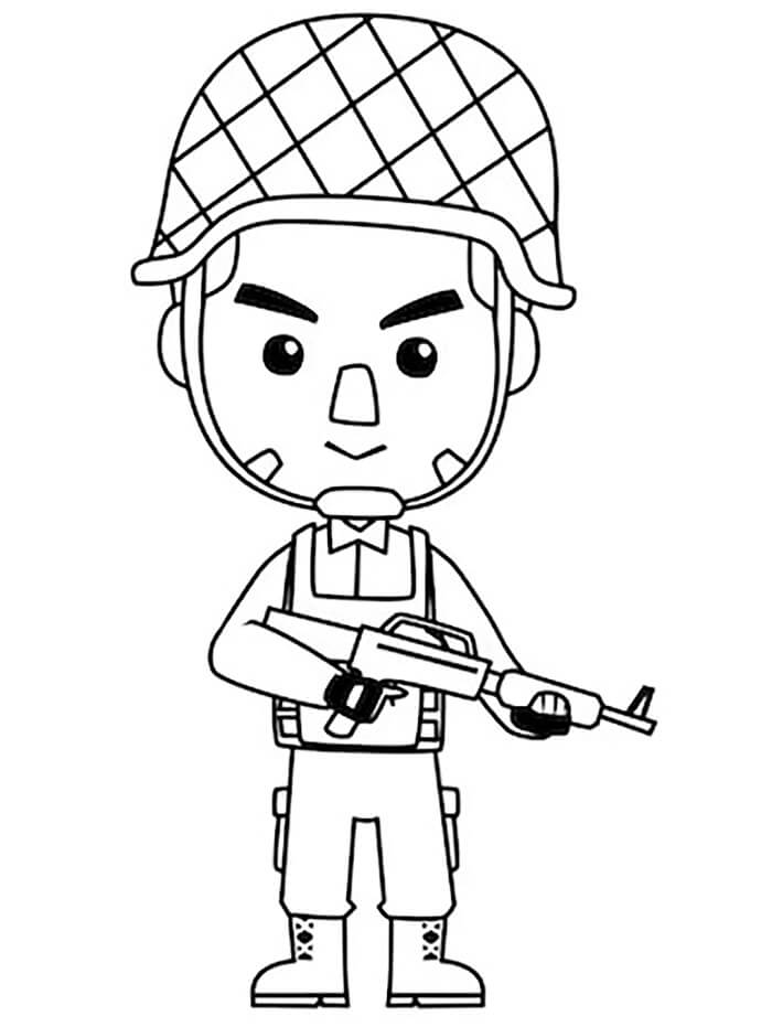 Soldato (1) da colorare