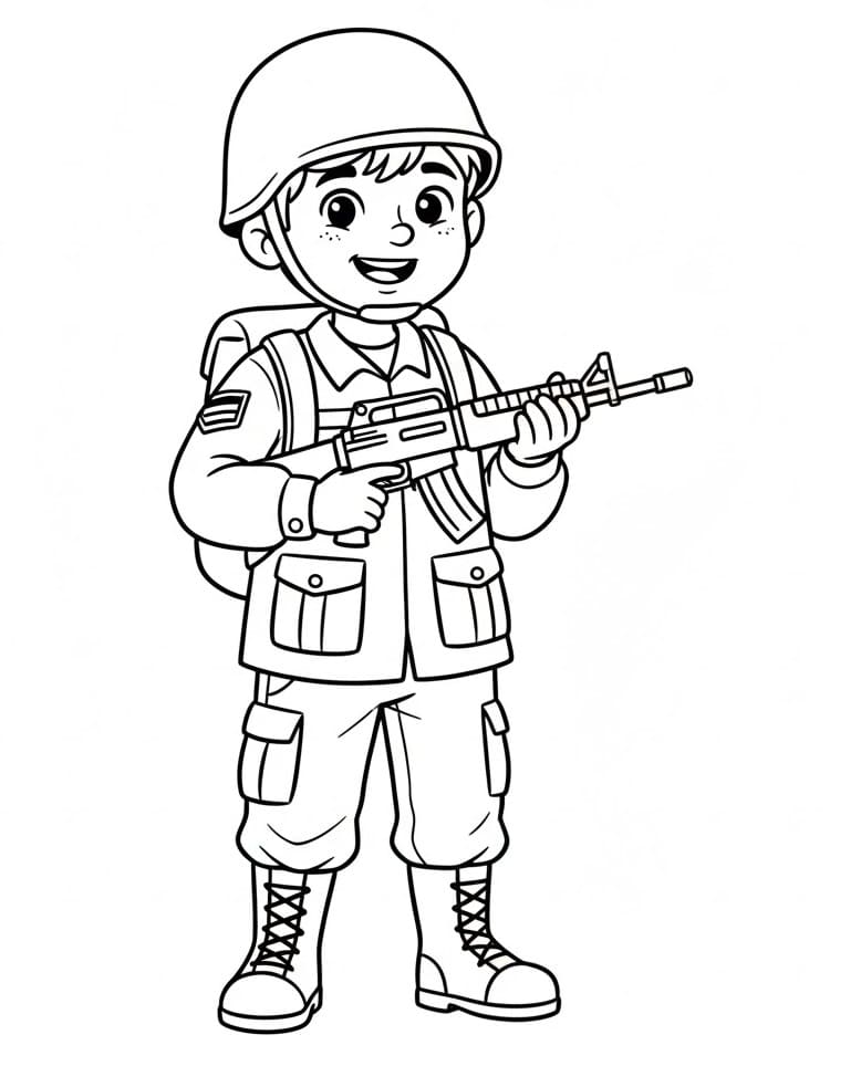 Soldato Base da colorare