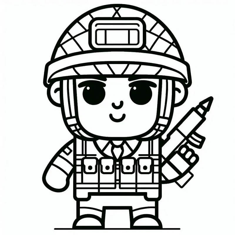 Soldato Fantastico da colorare