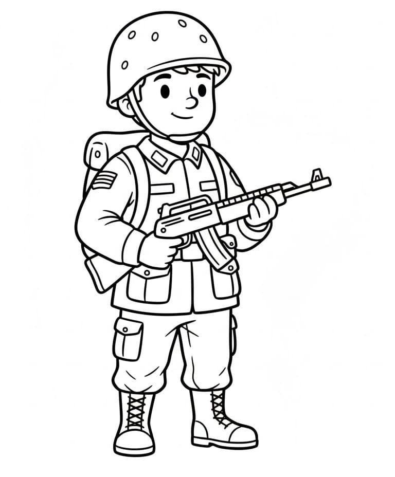 Soldati da colorare