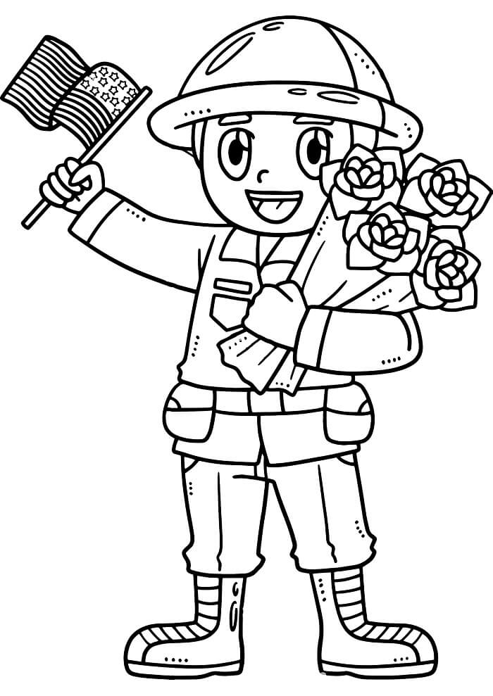 Soldato Stampabile da colorare