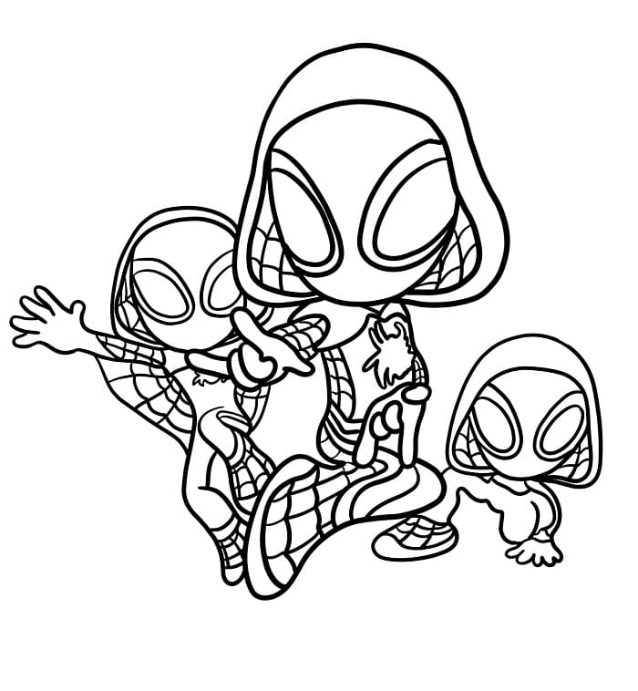 Spidey e i suoi fantastici amici (1) da colorare