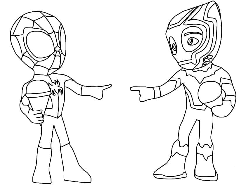 Spidey e i suoi fantastici amici (25) da colorare