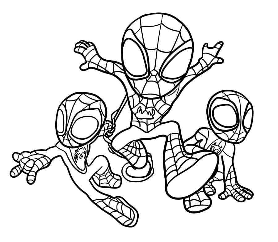 Spidey e i suoi fantastici amici da colorare