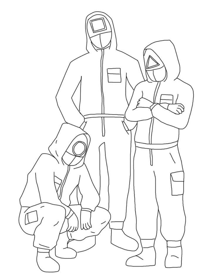 Squid Game Immagine Stampabile da colorare