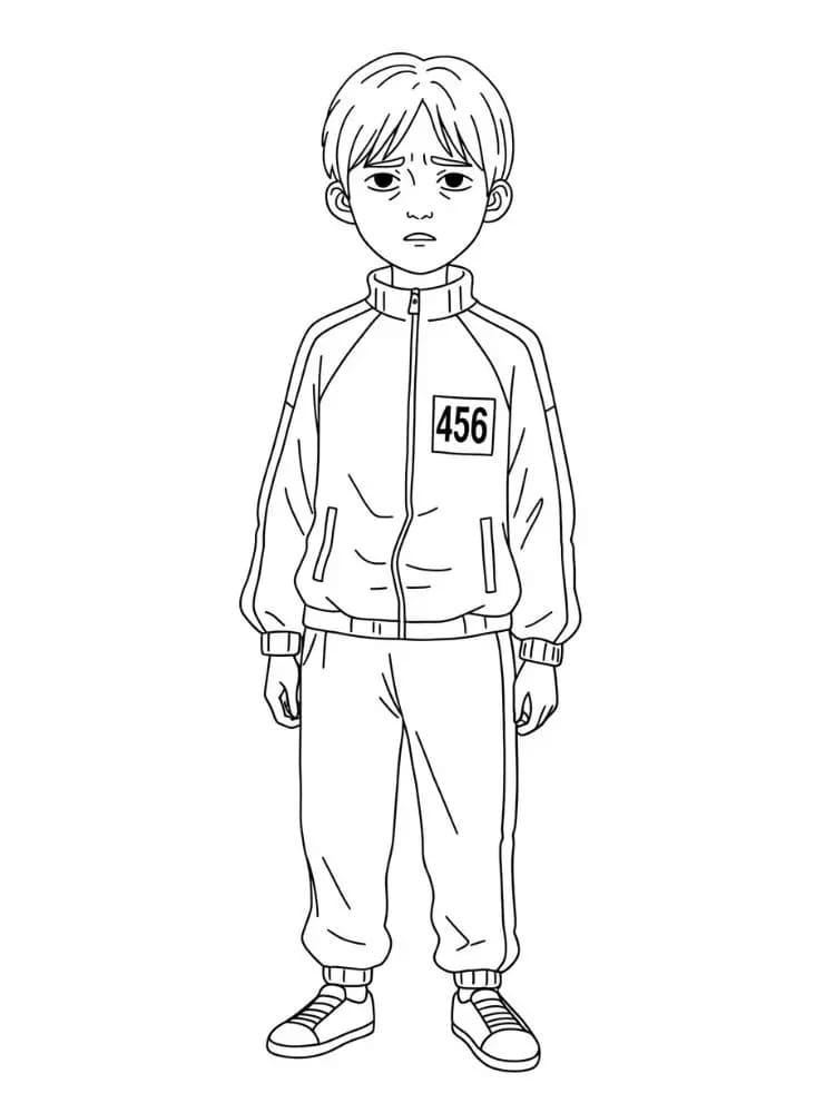 Squid Game Regalo da colorare